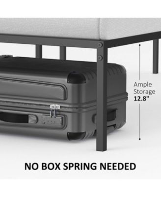  Queen Metal Platform Bed Frame- No Box Spring Needed- Heavy Duty Steel Slats- Easy Assembly