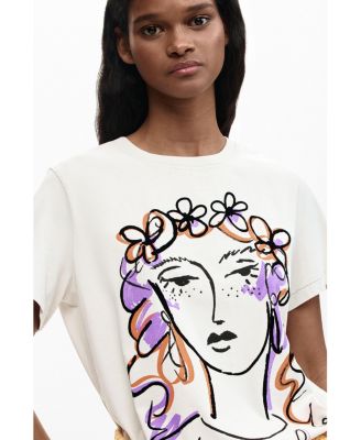 Women's Printed face t-shirt