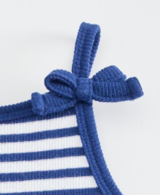Girls' Toddler 12M-5T Striped Bow Tank Top