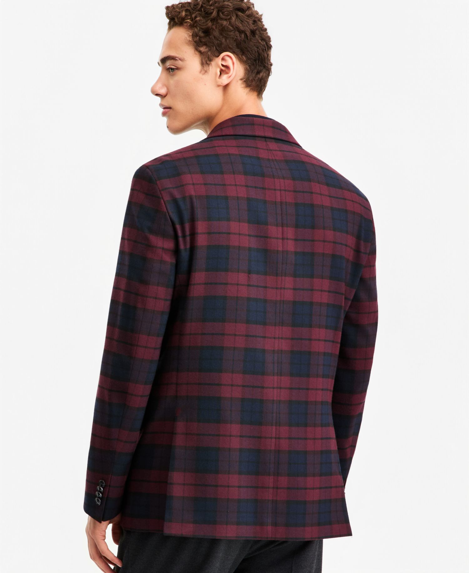 Men's Plaid Modern-Fit Sport Coat