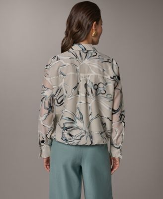 Women's Long-Sleeve Printed Shirt
