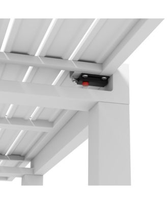 Extendable Patio Dining Table for 4-6, Outdoor Dining Table,