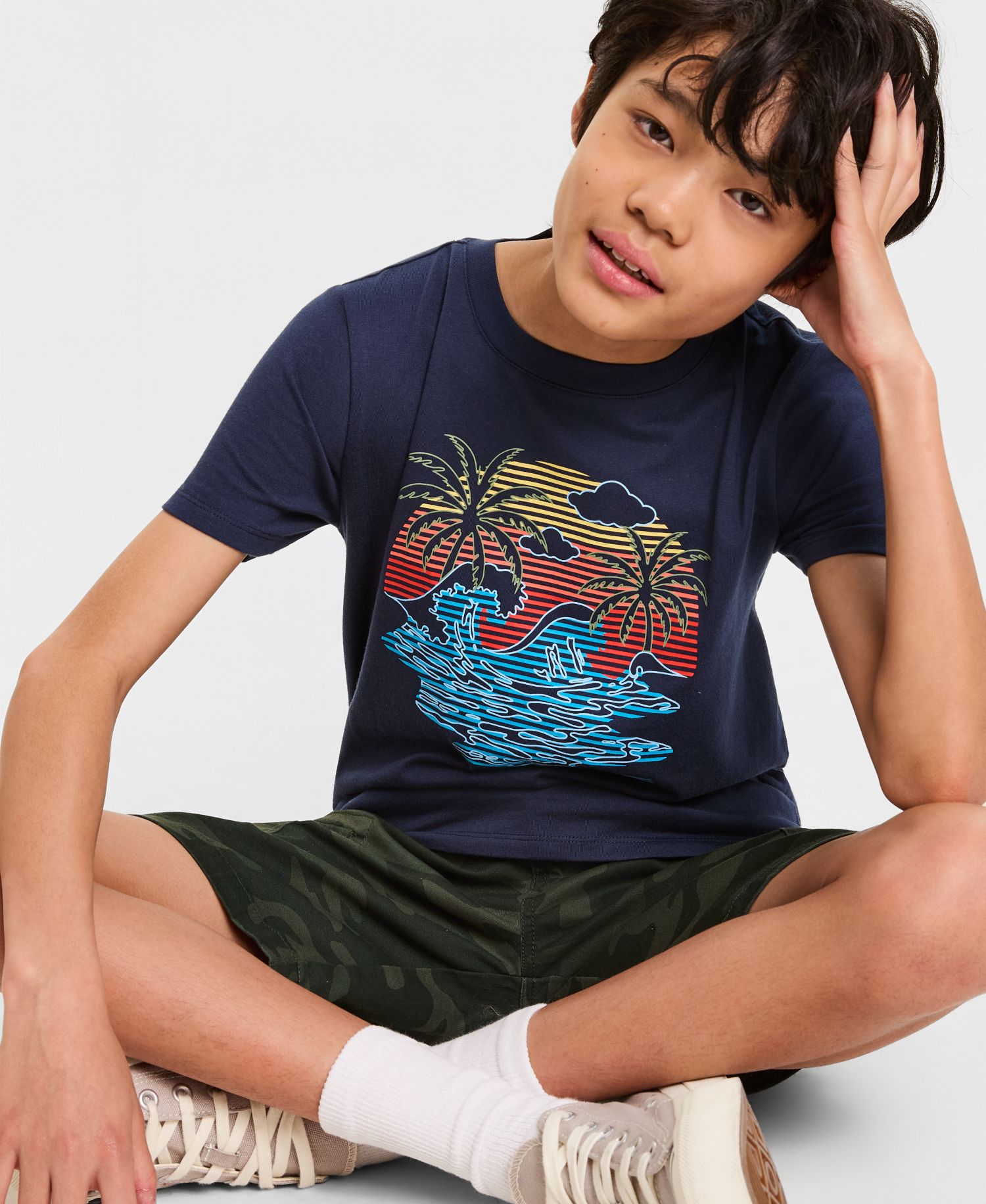 KID BOY XS-XL BEACH TEE