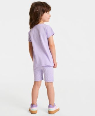 Girls' Toddler 12M-5T Dot-Print Bike Shorts