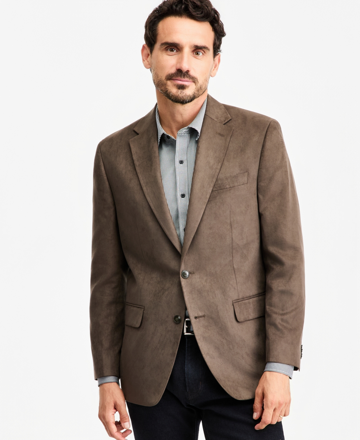 Michael Kors Men's Classic-Fit Faux Suede Sport Coat