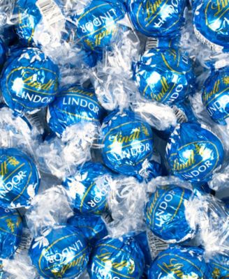 Father's Day Candy Gift Tin with Chocolate Lindor Truffles by Lindt Large Plastic Tin with Sticker, 24 Pieces