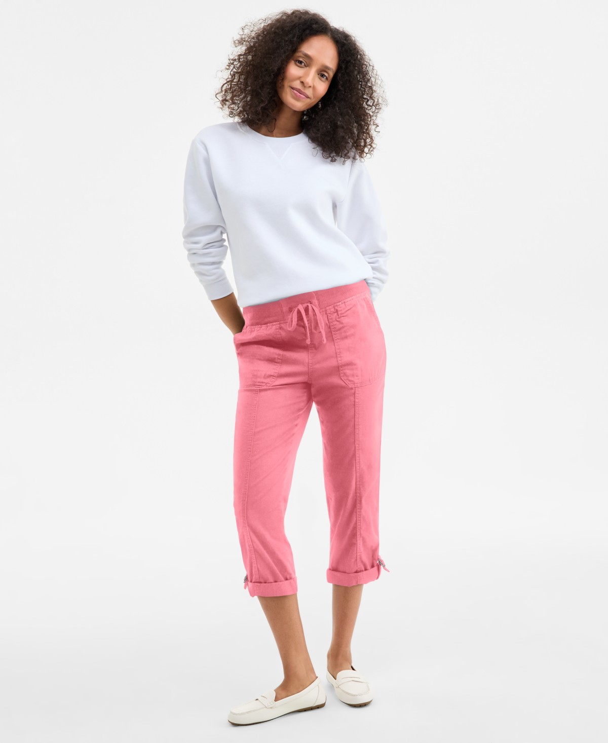 Женские брюки Style & Co Women's Mid-Rise Pull-On Capri Pants — фото 1