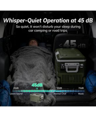 68QT Portable Car Refrigerator with Wheels