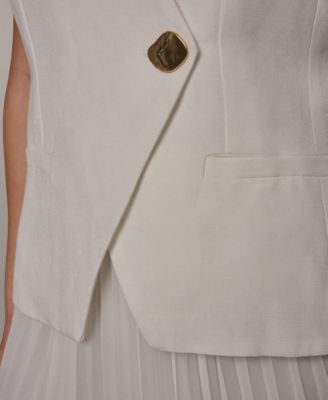 Petite V-Neck Midi Dress