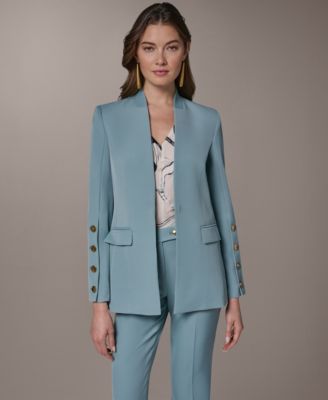Petite Collarless Blazer