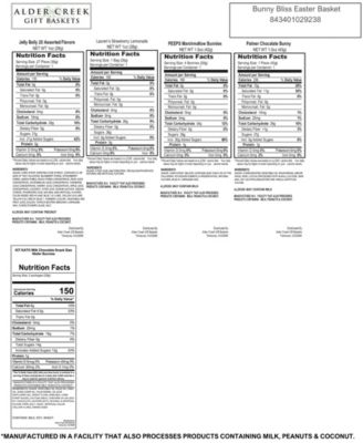 Happy Easter Gingham Basket, 8 Pieces