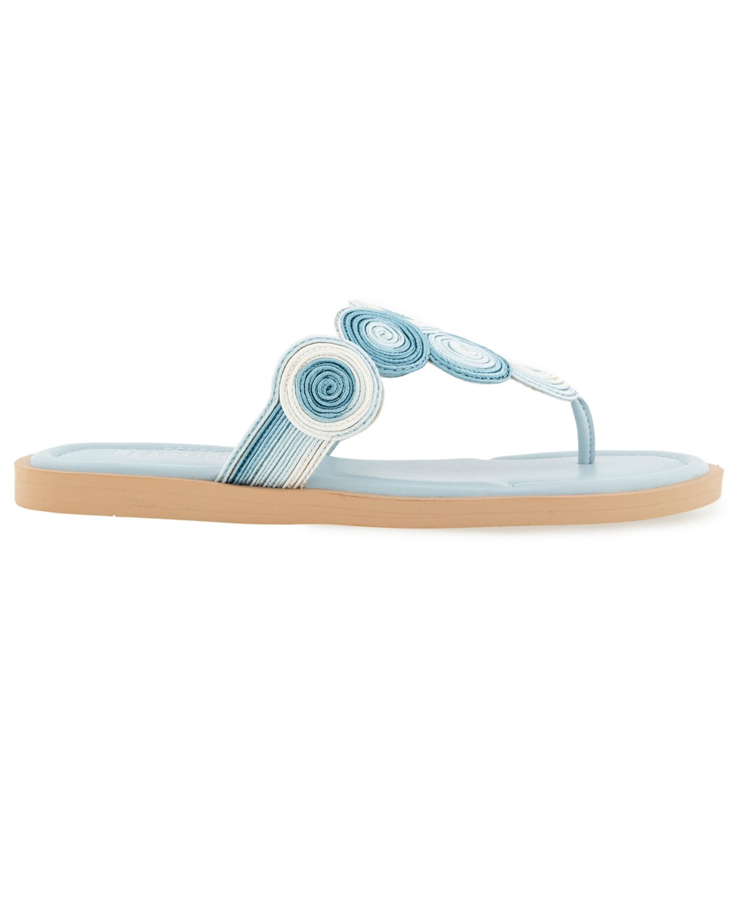 Women's Spiraling Thong Flat Sandals