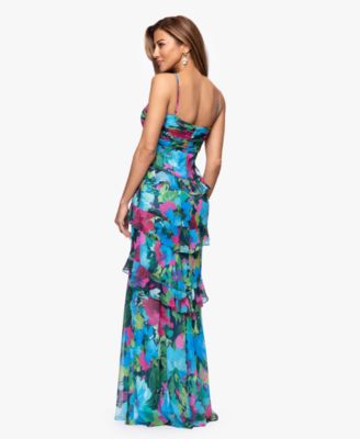 Women's V-Neck Tiered Gown