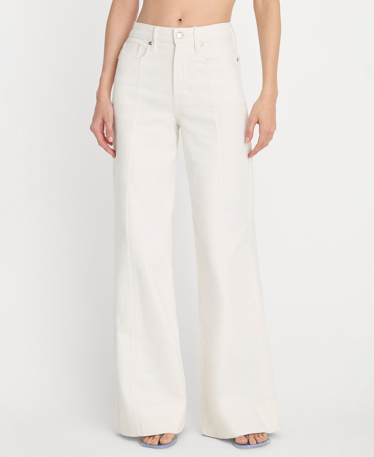 Good American Women's High-Rise Wide-Leg Jeans view 3 — MAYCSS fashion products