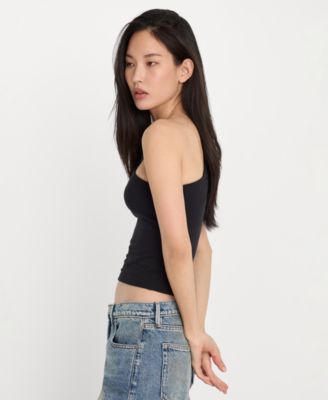 Women's One-Shoulder Top, Regular & Plus Size