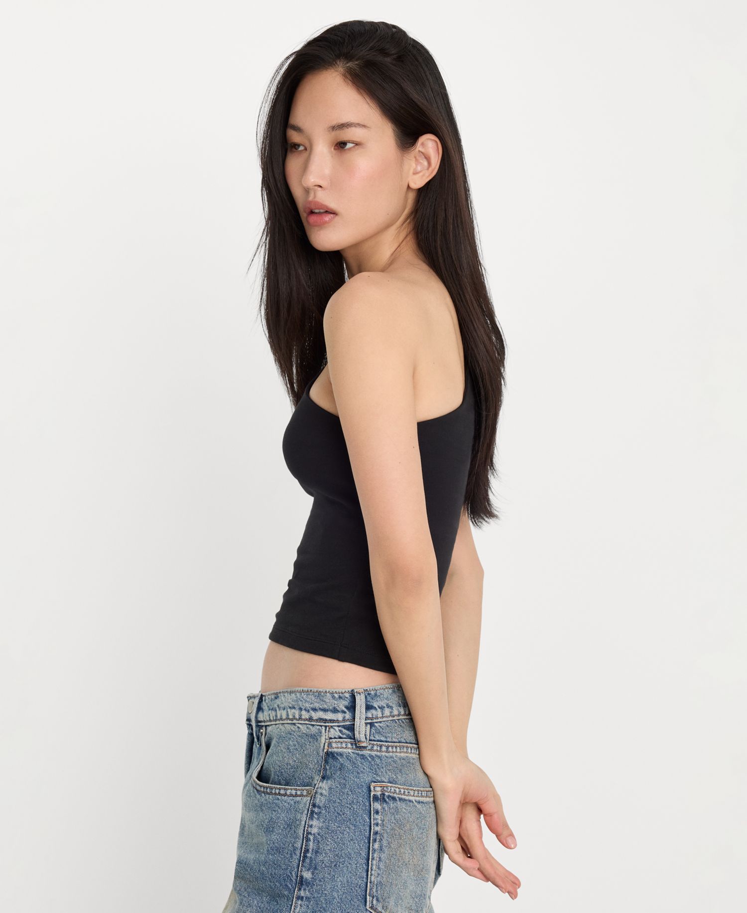 Women's One-Shoulder Top, Regular & Plus Size