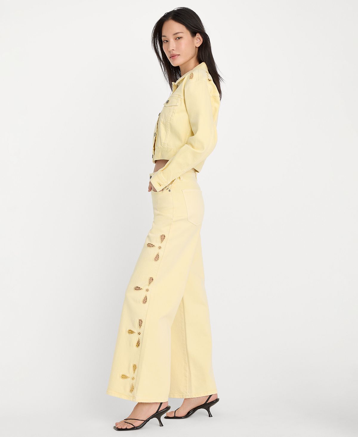 Good American Women's Wide-Leg Jeans view 1 — MAYCSS fashion products