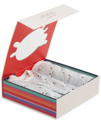 Baby Boys' Magnetic Footie, Magnetic Reversible Bib, and Baby Blanket Gift, 3-Piece Set