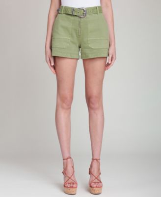 Women's High-Rise Belted Shorts
