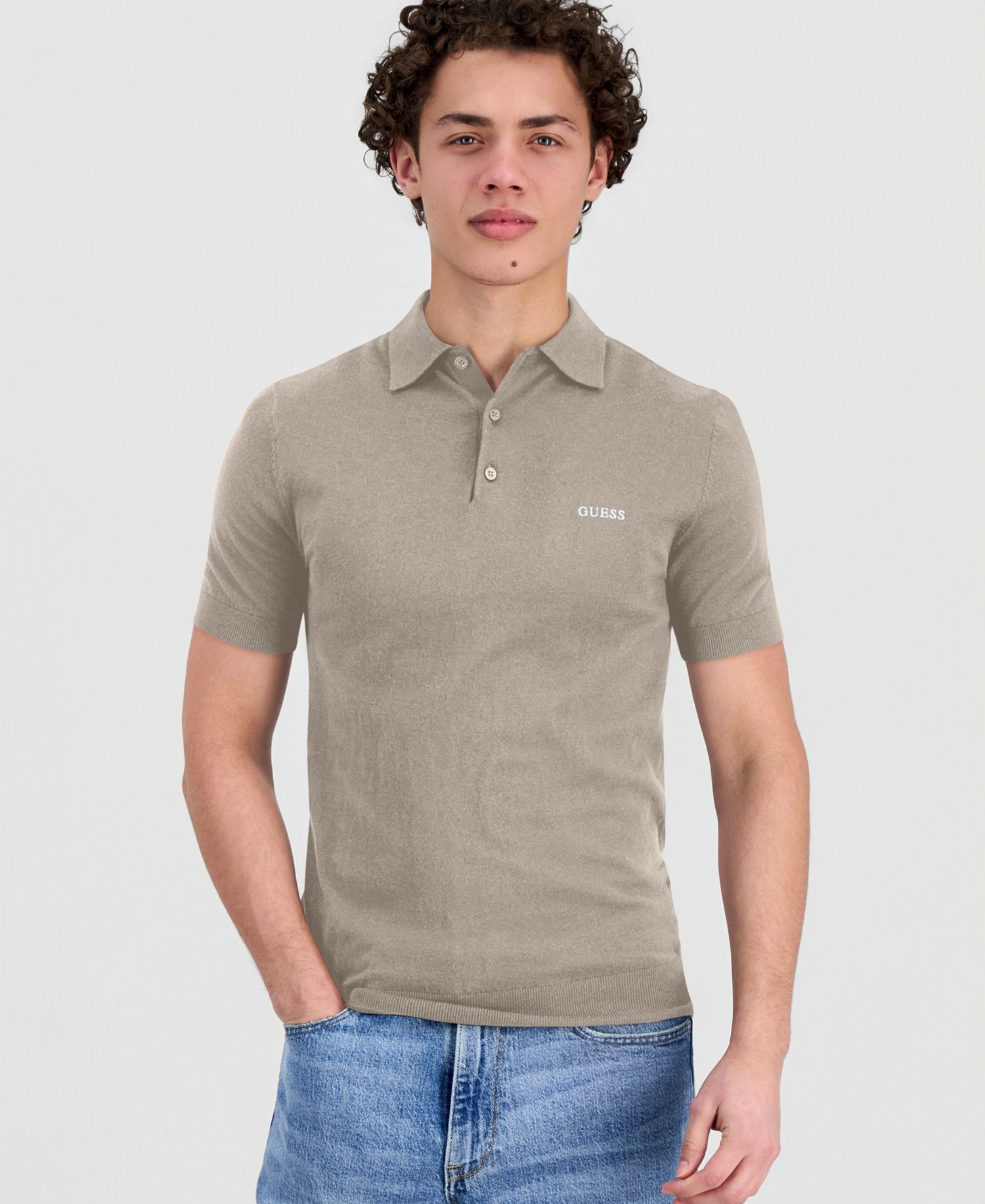 Men's Lex-Knit Spread Collar Polo Shirt