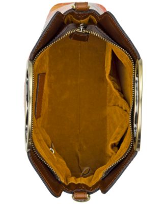 Karine Mini Paris Map Leather Crossbody Bag