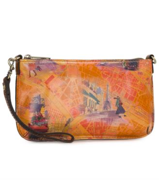 Laurina Leather Crossbody Wristlet