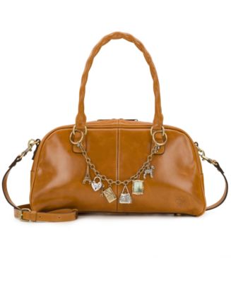 Patricia Nash Pomezia Large Leather Crossbody Satchel Handbag - Macy's