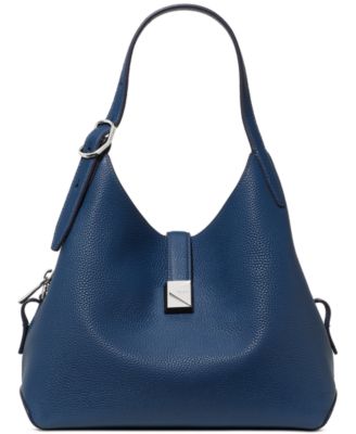 Deco Medium Pebbled Leather Crossbody Tote Bag