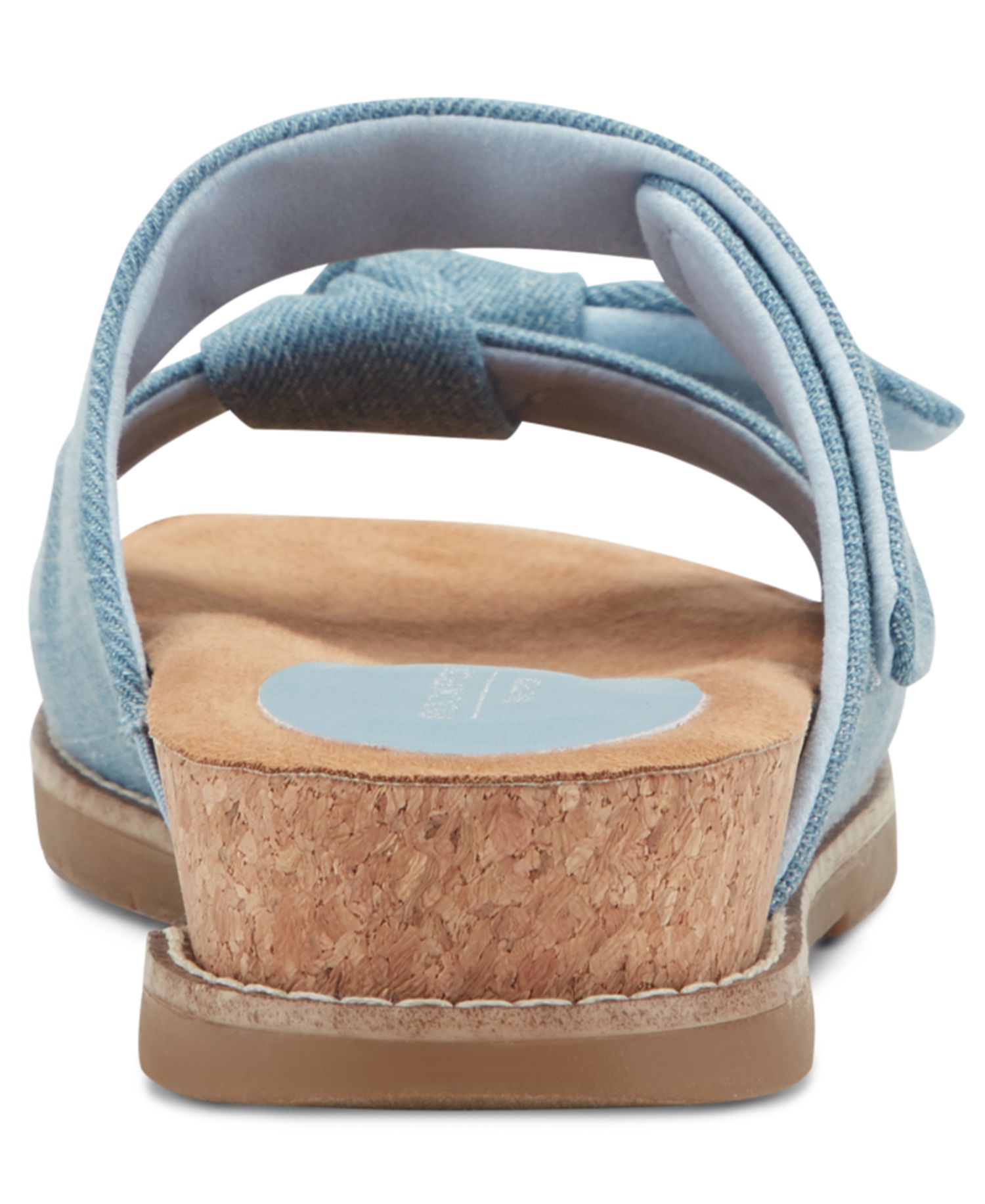 Women's Zova Bow Flat Slip-On Footbed Sandals