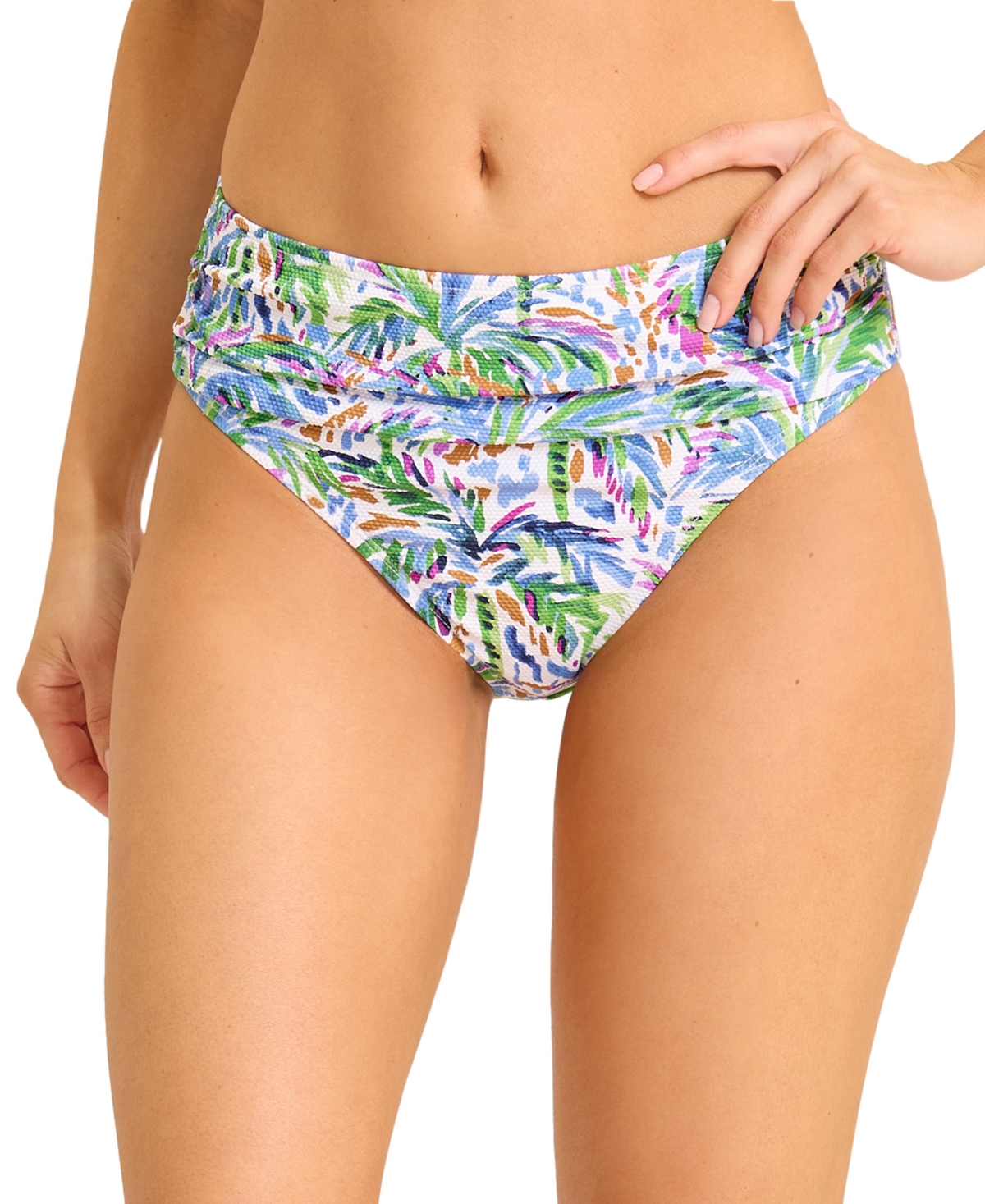 Tommy Bahama Women's Printed High-Waist Swim Bottoms