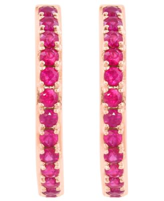 Ruby (3/4 ct. t.w.) Earrings in 14k Rose Gold