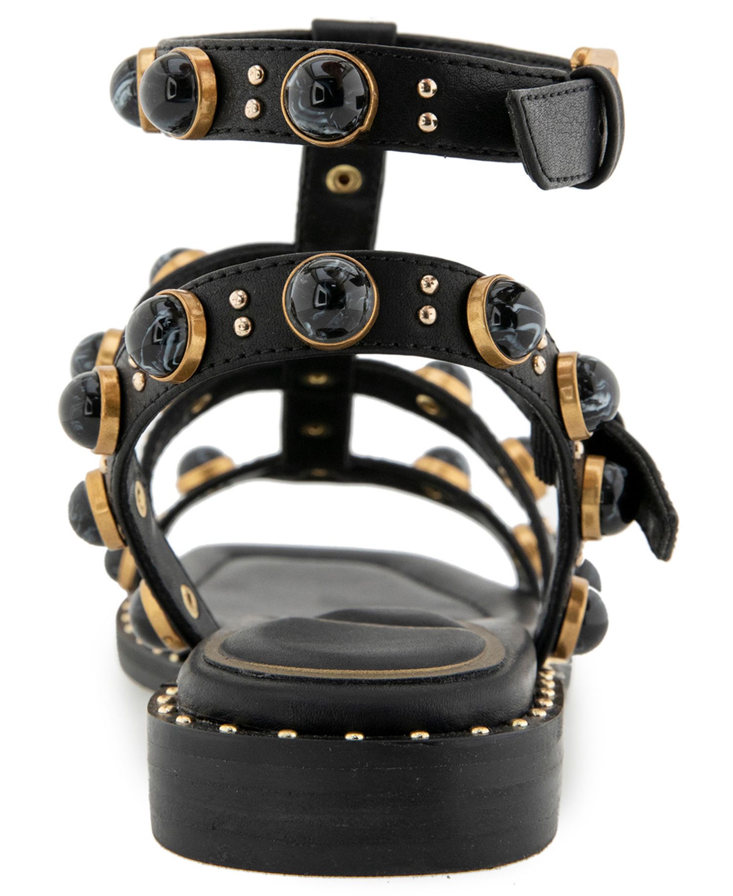 Women's Ruby Stones Gladiator Flat Sandals