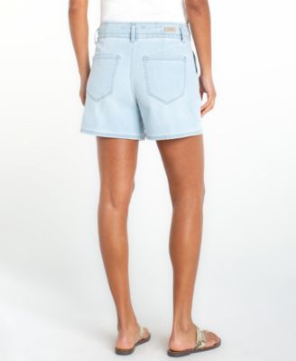 Women's Tie-Front Pleated Shorts