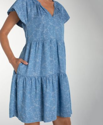 Women's Tiered V-Neck Dress