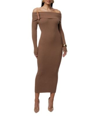 Women's Kira Ribbed Midi Dress