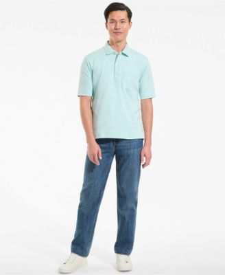 Men's Short Sleeve Cotton Supima Polo Shirt with Pocket