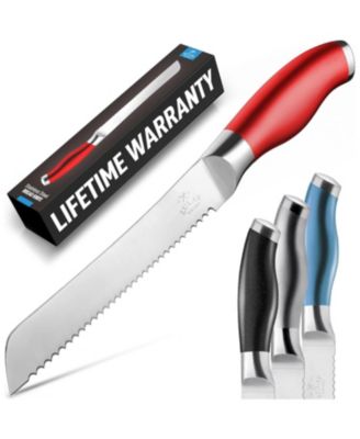 Serrated Bread Knife - Stainless Steel Bread Knife for Homemade Bread, Cake, Bagel