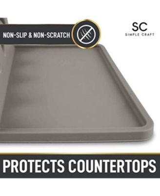 Silicone Kitchen Utensil Rest with Drip Pad for Multiple Utensils