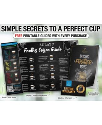 Froth N Go Rechargeable Milk Frother with Case for Lattes