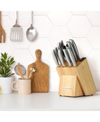 12 Piece Ultra Sharp Kitchen Knife Set with Block and Sharpener