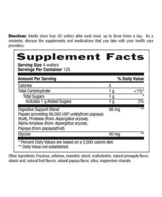 Papaya Digestive Support, 500 Wafers