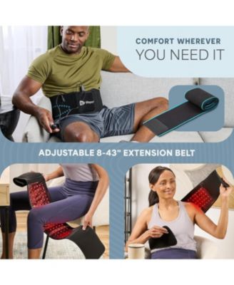 Red Light Therapy Belt – 660nm & 850nm Infrared Therapy Wrap for Back, Shoulders & Body, Triple Chip LEDs, Portable Heating Pad