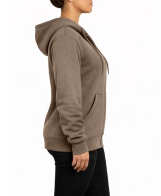 Women's Loose Fit Super Heavyweight Fleece Lined Full-Zip Hoodie