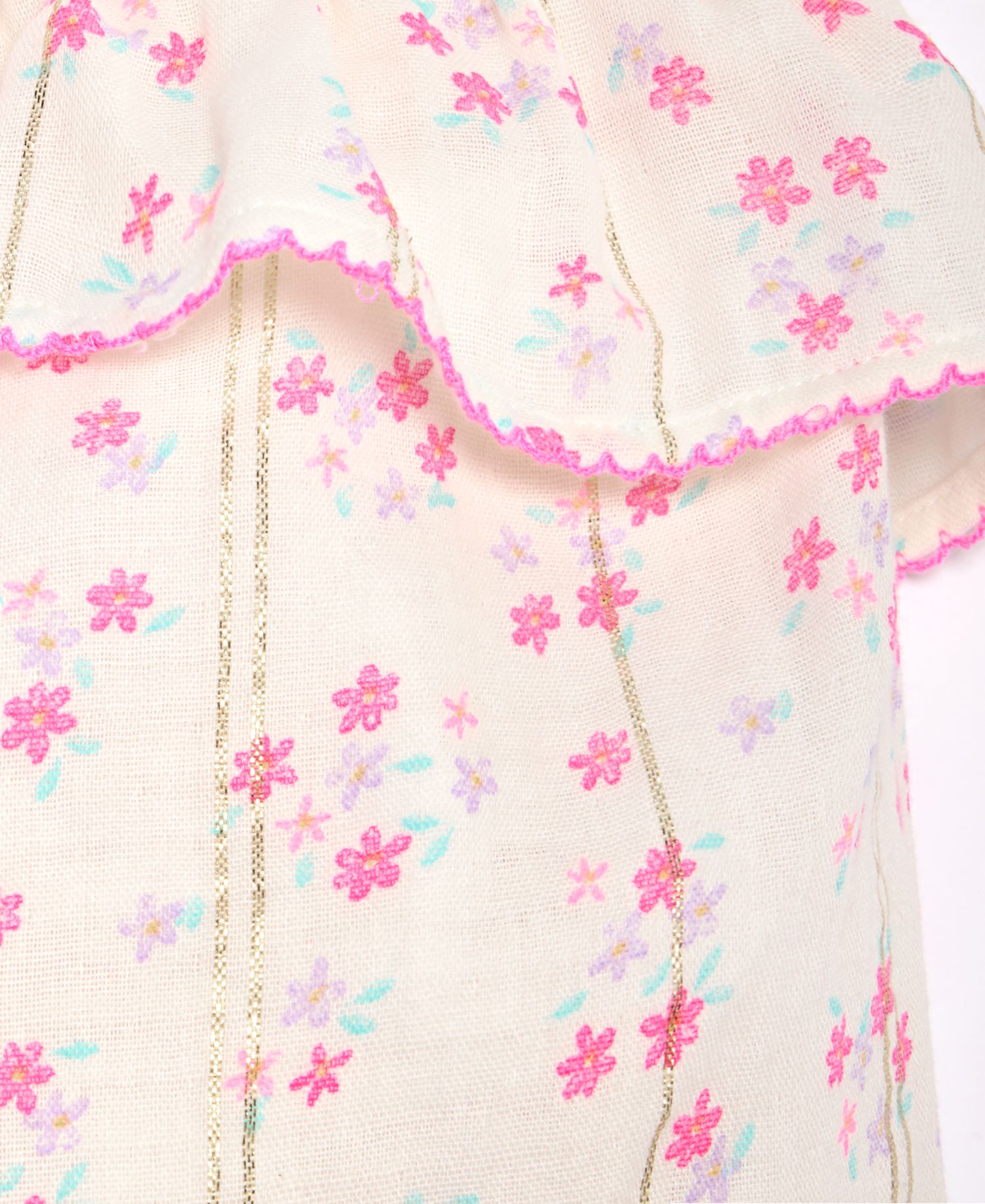 Baby Girls' 3M-24M Floral Romper & Headband, 2-Piece Set