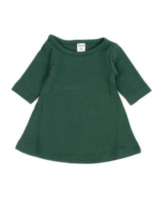 Big Girls 6-14 Matching Doll Long Sleeve Cotton Crew Neck A-Line Dress