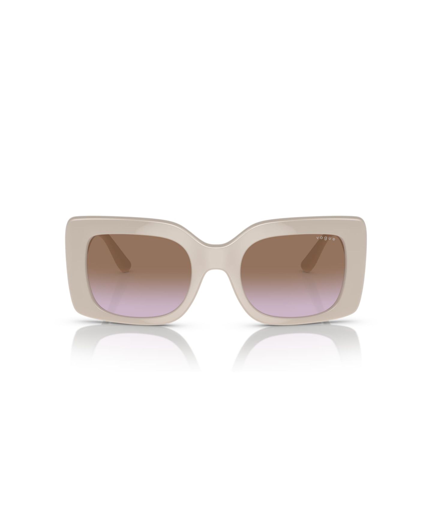 Женские солнцезащитные очки Vogue Eyewear Rectangle Sunglasses, VO5481S, цвет: Светлый серый — фото 2