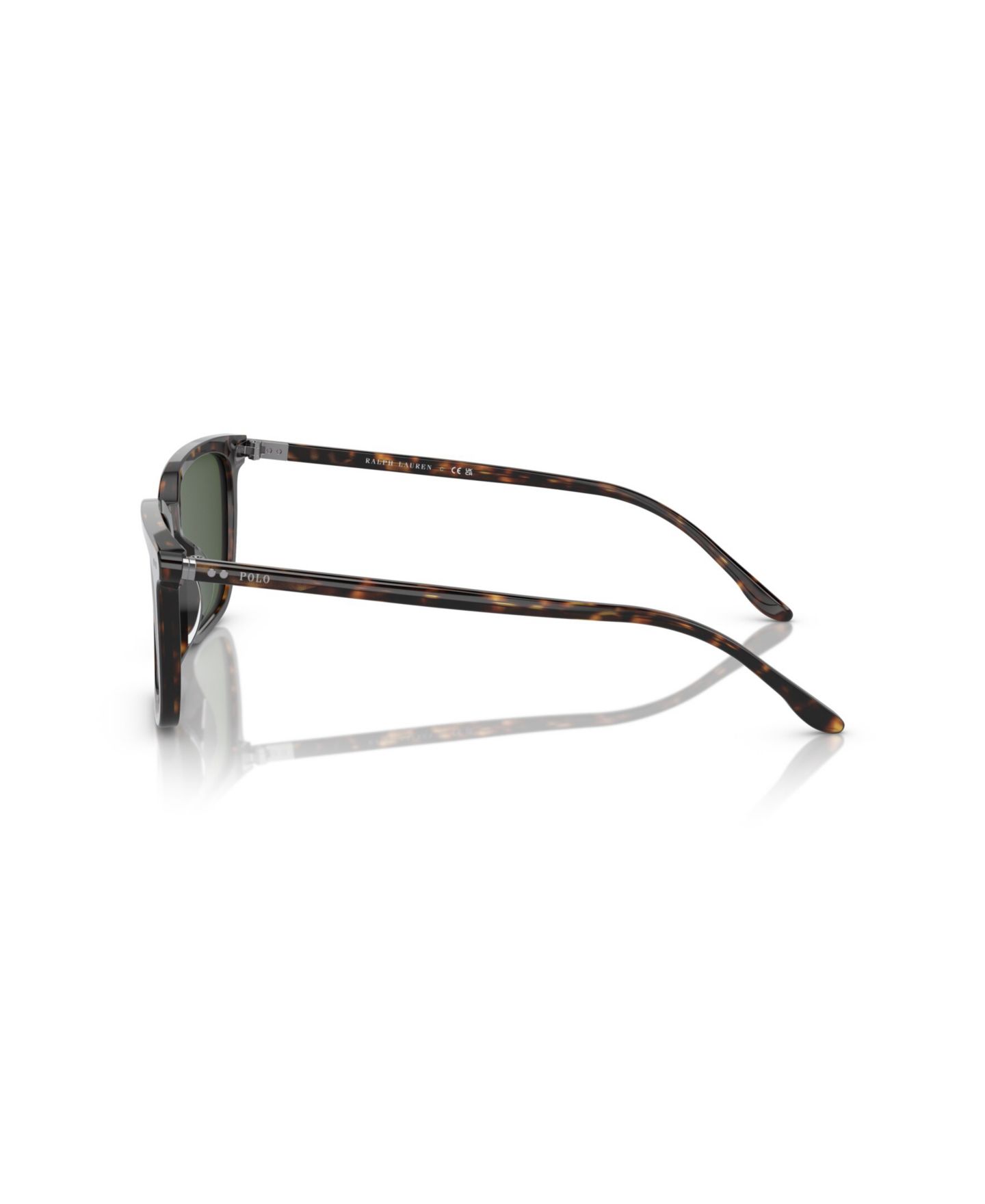 Мужские солнцезащитные очки Polo Ralph Lauren Square Sunglasses, PH4194U, цвет: Блестящий светлый золотой — фото 3