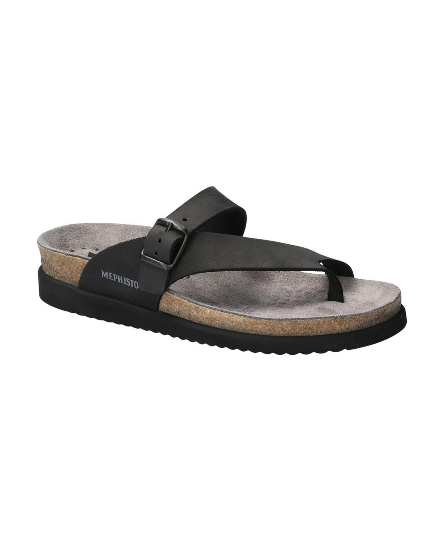 Женские сандалии Mephisto Classics Nubuk Leather, цвет: Чёрный нубуковый — фото 1