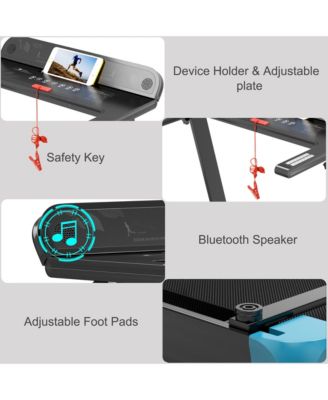 Electric Folding Treadmill Portable Cardio Running Machine w/ APP Contro