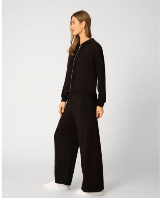 Women's Crochet Zip Front Pant Set